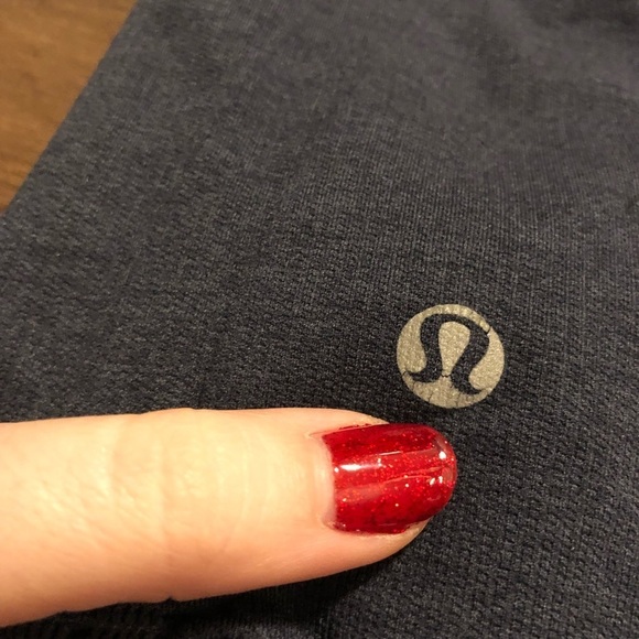 LULULEMON In The Flow Crop Legging Seamless Active Pant Heathered Inkwell 6 Blue - Picture 6 of 7